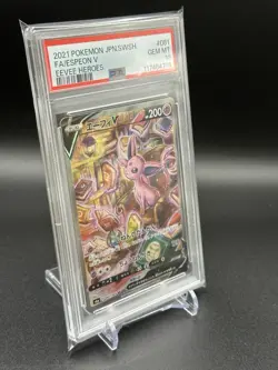 Pokemon Card Japanese PSA 10 Espeon V Alt Art Eevee Heroes 081/069 SR Full Art - Image 3