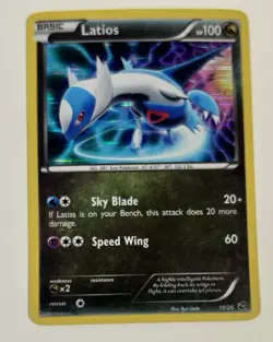 Latios Holo Rare card from the 2012 Pokemon Dragon Vault set (card number 10/20 - Image 1