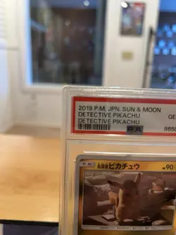2019 Pokemon JPN Sun & Moon Detective Pikachu Card #14 PSA 10 - Image 4