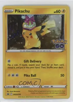 Pikachu (Pokemon Go Tins) Holo Pokemon Sword & Shield Black Star Promo #SWSH234 - Image 1