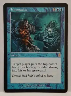 MTG Traumatize x1 Odyssey Regular Played/MP - Image 1