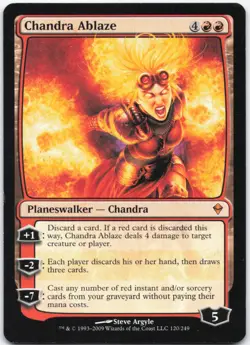 Chandra Ablaze Normal M Zendikar 120 NM - Image 1