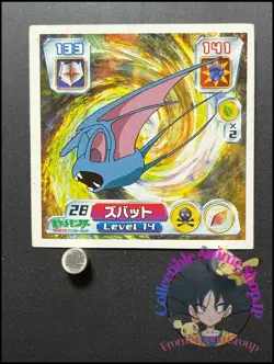 Zubat Pokemon Sticker Ruby and Sapphire Seal Collection Japanese Nintendo OD - Image 1