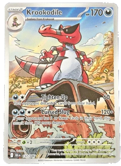 Krookodile 137/086 NM Illustration Rare Holo Black Bolt Pokemon Card English BLK - Image 1