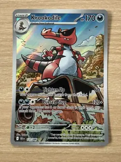 Pokemon TCG Krookodile Illustration Rare Black Bolt 137/086 English - NM / M - Image 1