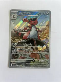 Pokemon TCG Krookodile Black Bolt 137/086 Illustration Rare Card, Near Mint - Image 1