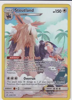 Stoutland (Secret) 248/236 POKEMON SUN AND MOON-Cosmic Eclipse Holo NM - Image 1