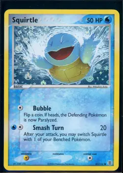 Pokemon EX FIRERED&LEAFGREEN - #83/112 Squirtle - Reverse Holo - ENG - Near Mint - Image 1