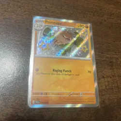 Pokemon TCG Primeape 170/091 SV: Paldean Fates Shiny Rare Near Mint - Image 1