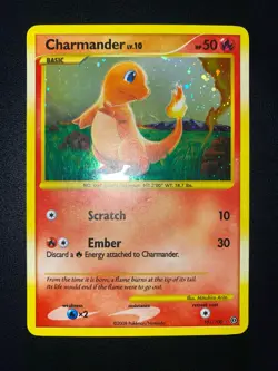 POKEMON CHARMANDER LV.10 HOLO SECRET RARE 101/100 STORMFRONT ENGLISH EX - Image 2