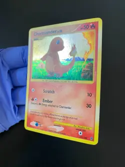 POKEMON CHARMANDER LV.10 HOLO SECRET RARE 101/100 STORMFRONT ENGLISH EX - Image 3