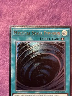 1x Mystical Space Typhoon AP08-EN002 Ultimate Rare Yugioh LP EURO - Image 2