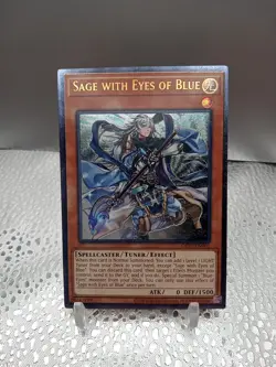 Yu-Gi-Oh! TCG Sage With Eyes Of Blue Ultimate Rare OP27-EN001 Near Mint - Image 1
