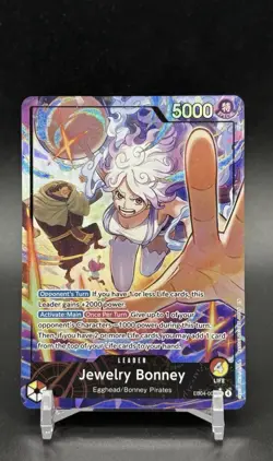 CLEAN One Piece TCG OP15 -EB04 Jewelry Bonney Leader Alt Art EB04-001 NM - Image 1