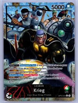 Krieg (Alternate Art) OP15-001 One Piece Leader Adventure on Kami's Island NM - Image 1