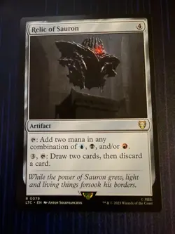 MTG Relic of Sauron Commander: the Lord of the Rings: Tales of Middle-Earth - Image 1