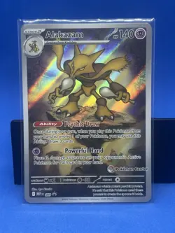 Pokemon TCG Alakazam - 009 (Pokemon Center Exclusive) Promo MEP NM Card - Image 1
