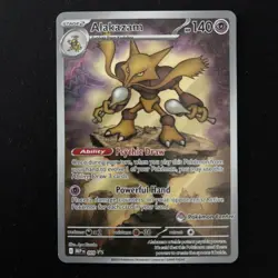 Pokemon TCG Alakazam Pokemon Center Promo Card 009 Black Star - Image 1