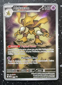 Pokemon TCG Alakazam 009 Mega Evolution Promo Holo Card - Image 1