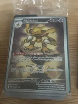 Pokemon TCG Mega Evolution Alakazam Promo Card 009 Sealed includes dividers - Image 1