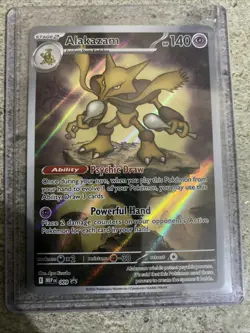 Pokemon TCG Alakazam 009 Promo Card Mega Evolutions ETB Near Mint Condition - Image 1