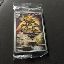 Pokemon TCG Alakazam 009 Center Stamped Mega Evolution Promo Holo Card (Sealed) - Image 1