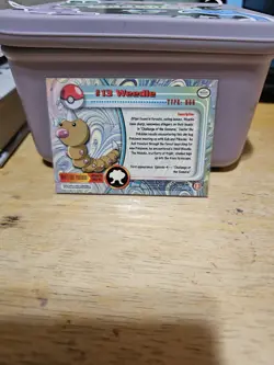 Weedle #13 Non Holo Topps Blue Logo Pokemon Trading Card 1999 - Image 2