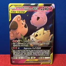 Pokemon TCG Togepi Cleffa Igglybuff GX Card 143/236 Cosmic Eclipse - Image 1