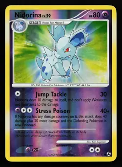 Nidorina 73/111 Reverse Holo Rising Rivals Pokemon Card - Image 1