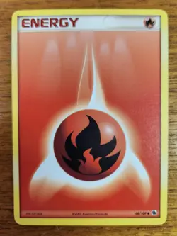 Fire Energy Pokemon Cards, Ruby and Sapphire Set 108/109 - Image 1