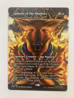 MTG TMNT Splinter of the Shadows - Ashcoat of the Shadow Swarm (Borderless) #6 - Image 1