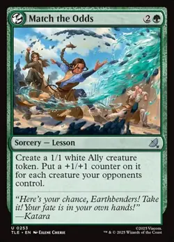 1x Match the Odds NM Eng MTG - Avatar The Last Airbender - Image 1