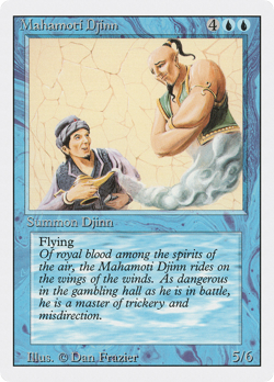 Mahamoti Djinn (MP) Revised Edition 3ED Magic MTG - Image 1