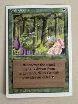 Wild Growth - MTG - REVISED (3rd) - ENGLISCH - ©1994 NM/M Common - Image 1