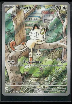 ✰ MEOWTH 106/094 ILLUSTRATION RARE PHANTASMAL FLAMES POKEMON ✰ NM/M - Image 2