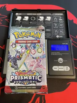 VERY HEAVY! GOD PACKUU SIRUU 22.50g Prismatic Evolutions Pokemon Booster - Image 1