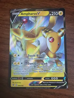 Ampharos V 049/185 Vivid Voltage Full Art Ultra Rare Holo Pokemon TCG - Image 1