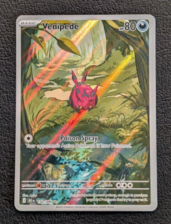 Pokemon TCG SV: Black Bolt Illustration Rare Venipede 132/086 IR English - Image 1