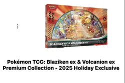 Pokemon TCG: Blaziken ex & Volcanion ex Premium Collection - 2025 Amazon Holiday - Image 1