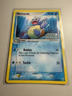 Wartortle 42/100 Crystal Guardians Reverse Holo Rare Pokemon TCG Nintendo stamp - Image 1