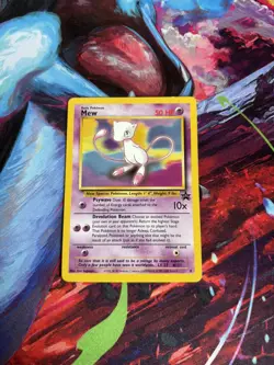 Pokemon TCG Mew 8 WOTC Non Holo Black Star Promo - Image 1