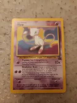 Pokemon Mew WOTC Black Star Promo 8 LP - Image 1