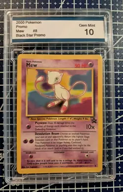2000 Pokemon League Black Star Promo Mew #8 GEM MINT 10 WOTC - Image 1