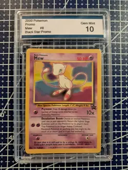 2000 Pokemon League Black Star Promo Mew #8 GEM MINT 10 WOTC - Image 2