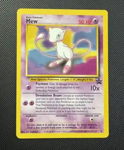 Pokemon TCG WOTC Black Star Promo Mew 8 Non Holo LP - Image 1