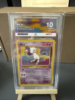ACE 10 Mew 8 BLACK STAR PROMO Pokemon Card WOTC League Promo GEM MINT - Image 1