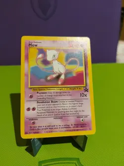 Pokemon Light Play Mew 8 Black Star Promo Non-Holo Card WOTC - Image 1