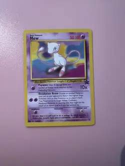 Pokemon Mew 8 Black Star Promo Card WOTC 1999/2000 - Image 1