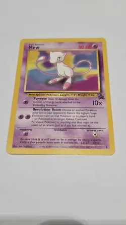 Pokemon Mew Black Star Promo #8 – WOTC 1999 – Vintage – LP – Authentic - Image 1