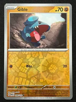 Gible 094/182 Pokemon Paradox Rift Reverse Holo - Image 1